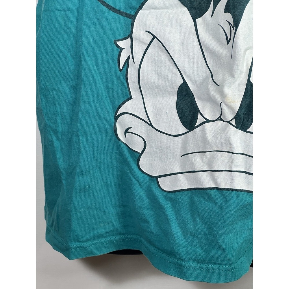 as is-small stain- vtg disney resort tank top donald duck green  mens M - Picture 4 of 10